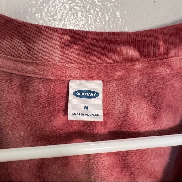 Old Navy Vintage Crewneck Sweatshirt Pink Tie Dye - Picture 11 of 13